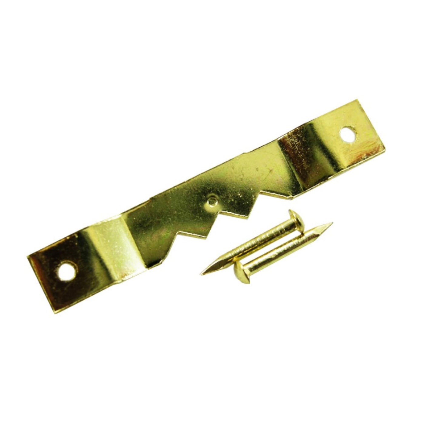 Aretro Brass Plated Picture Hanging Sawtooth Hangers Pack of 8 Canvas Flat Backed Picture Frames