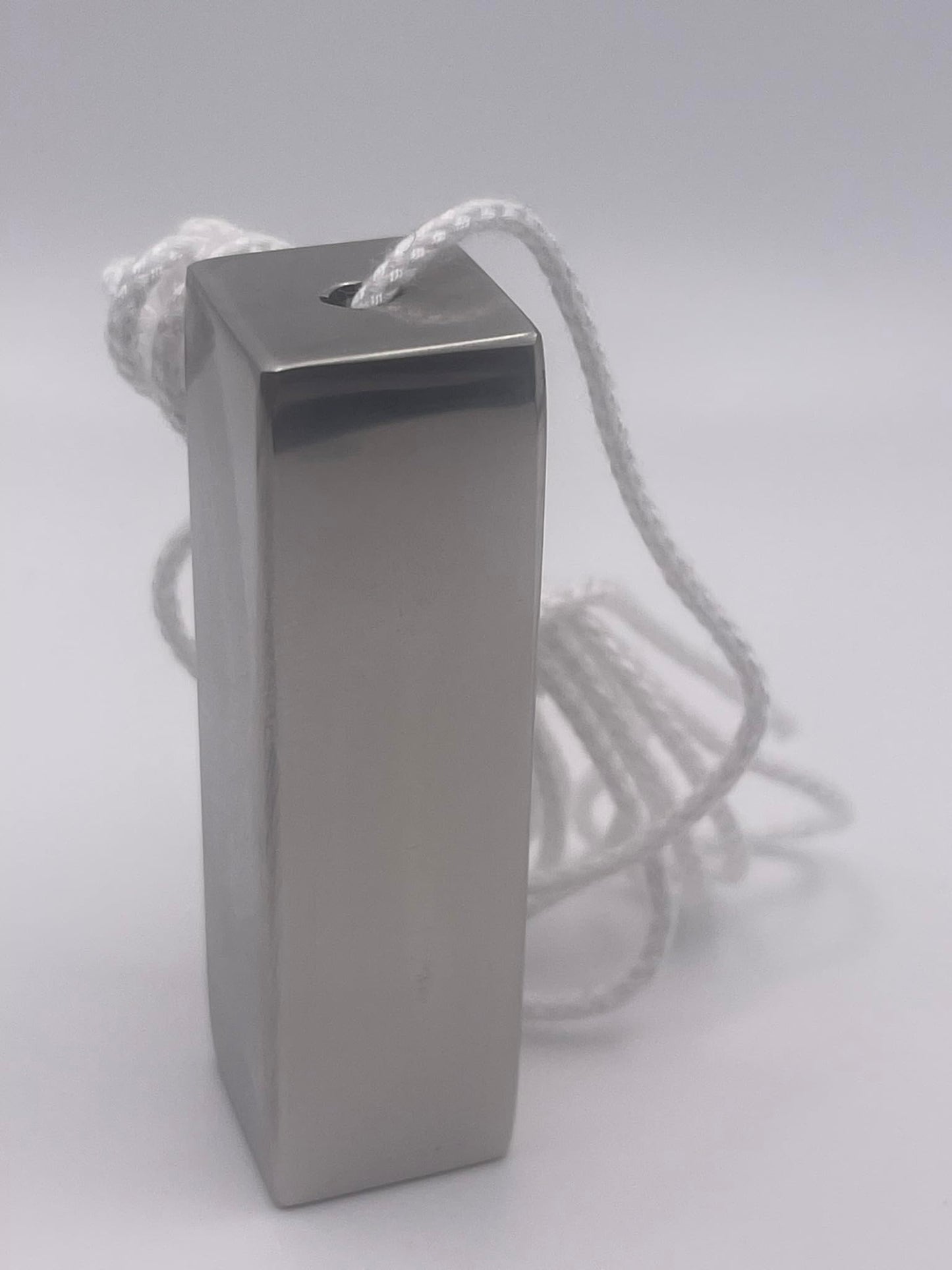 Aretro Rectangular Modern Stainless Steel (Silver Effect) Light Pull 65x19mm with 1.4m Pull Cord