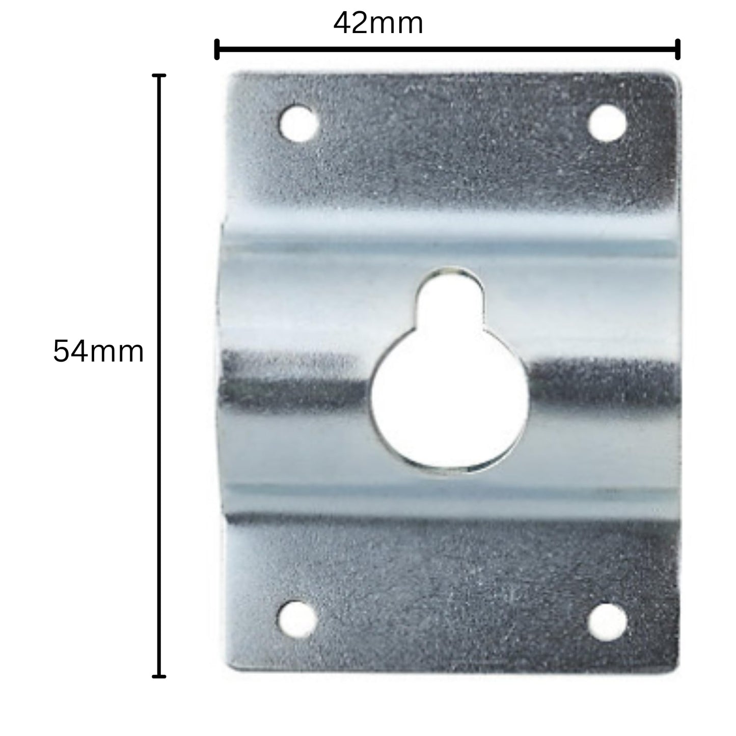 Aretro Mirror Picture Hanger Mount, Zinc Plated Steel, 2 Pack, 4-Hole Design