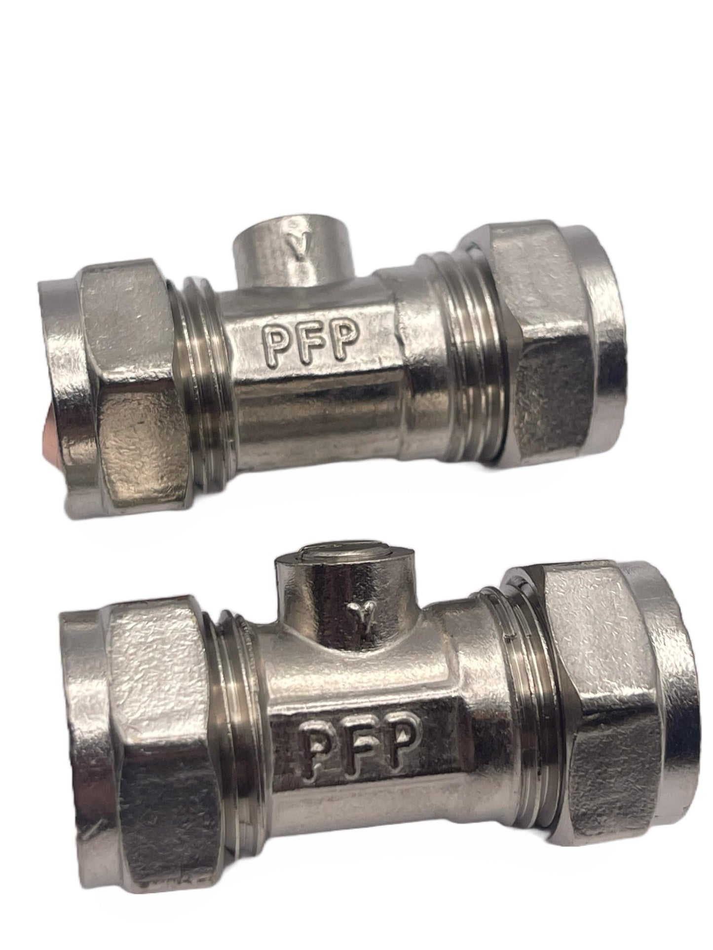 Aretro Chrome 15mm Compression Isolating Ball Valve 1/4 Turn Operation 1 Pack of 2