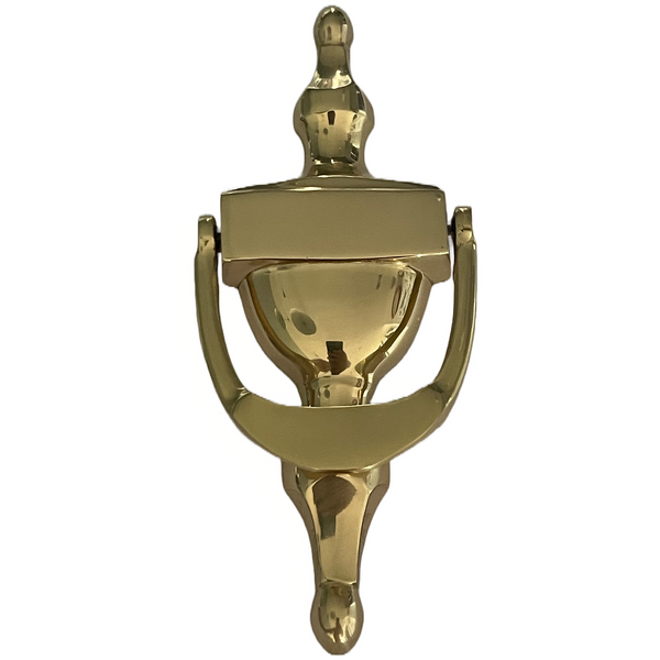 Polished Brass Urn Door Knocker  160mm providing a modern feel before you enter your home