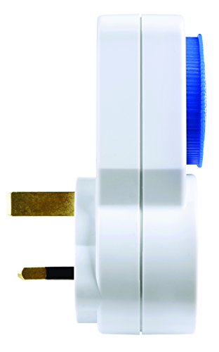 Masterplug TMS24-MP Energy Saving Daily Mechanical Segment Timer Plug, White