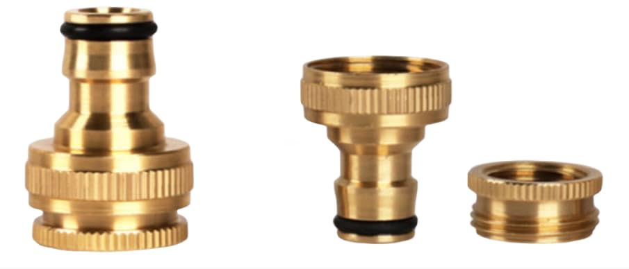 Aretro Garden Hose Connectors, Universal Fit, Hozelock Compatible, Indoor Mixer Tap Connector (Indoor Tap Connector F 22mm M 24mm)