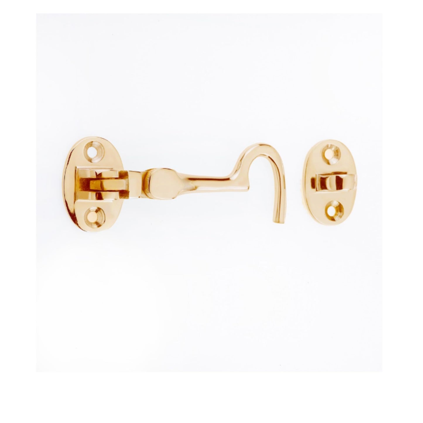 Aretro Solid Brass Cabin Hooks, Traditional and Chrome Finish, 75-150mm (Brass 75mm)