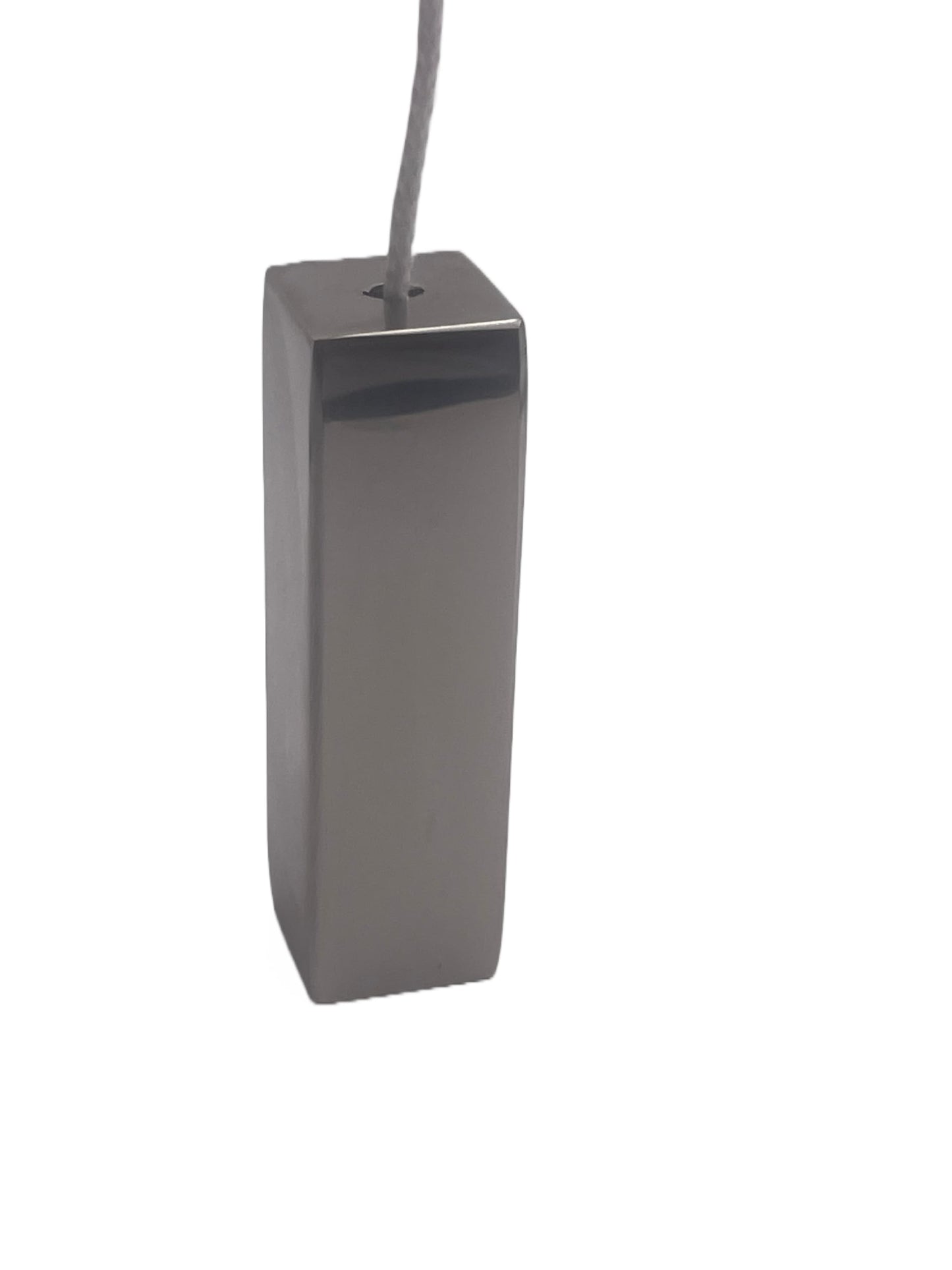 Aretro Rectangular Modern Stainless Steel (Silver Effect) Light Pull 65x19mm with 1.4m Pull Cord