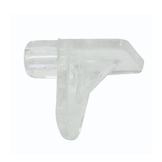 Aretro Shelf Supports Plastic Metal Zinc Plated Push in (Clear Pack of 12)