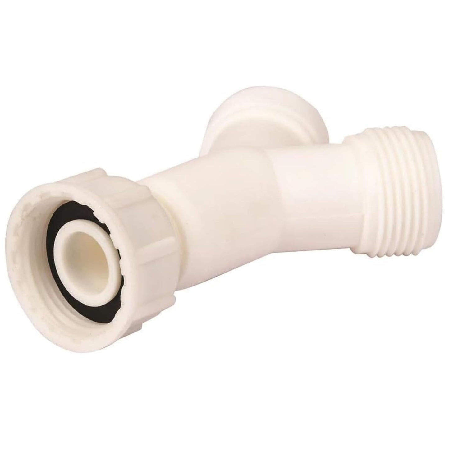 Aretro Quality Washing Machine 'Y' Piece Connector White Inlet Splitter (Y Piece 3/4 BSP (26.44mm))