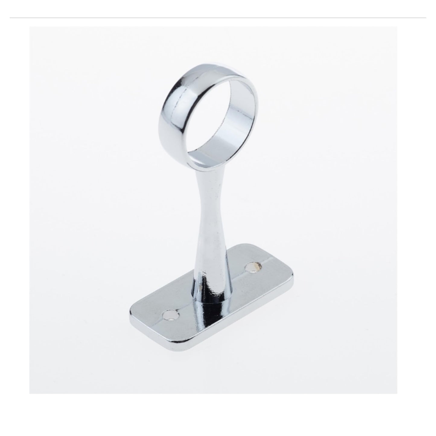 Aretro Wardrobe Rail Brackets End Centre Chrome Various Sizes (chrome, 19mm centre bracket)