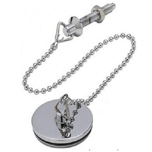 Aretro Chrome Basin Plug with Stay and Ball Chain, 38mm, 300mm Chain Length