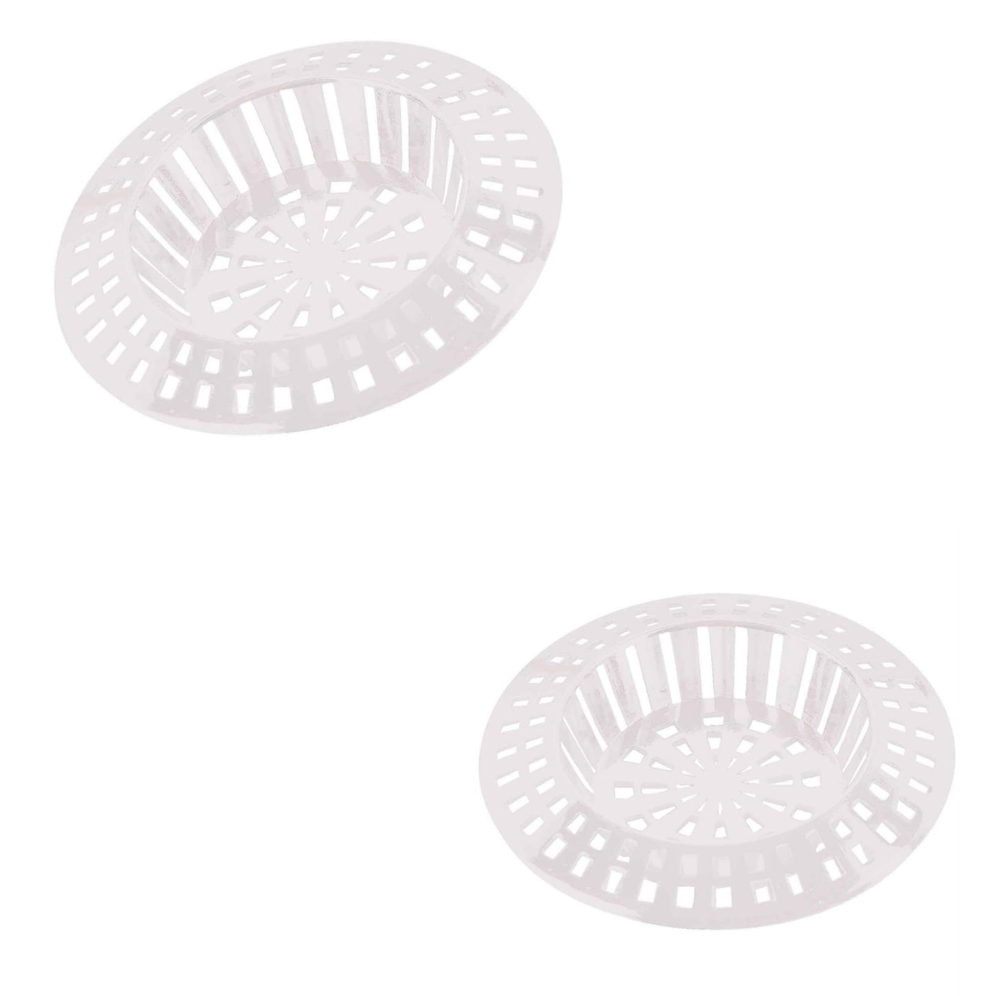Aretro Sink Strainer White Chrome Various Sizes (white, 2x Bath)