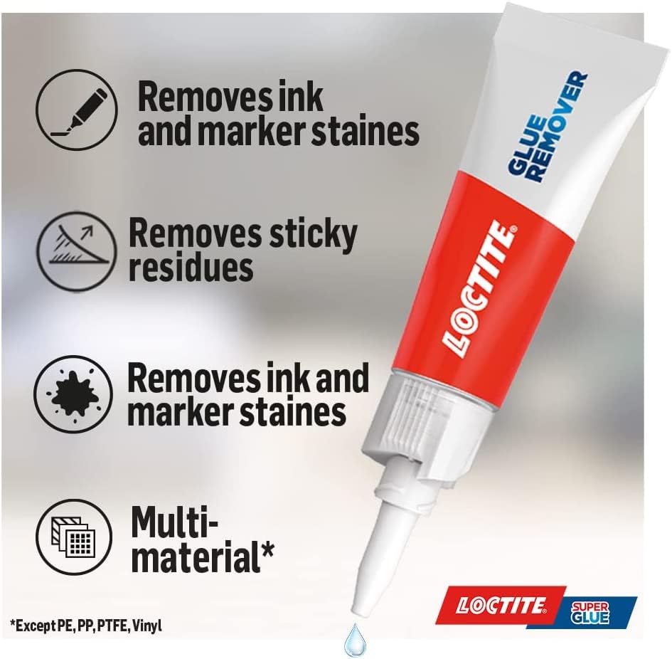 Loctite Glue Remover, Effective Adhesive Remover for Correcting Badly Bonded Items, Practical Sticker Remover for a Range of Surfaces, 1 x 5g