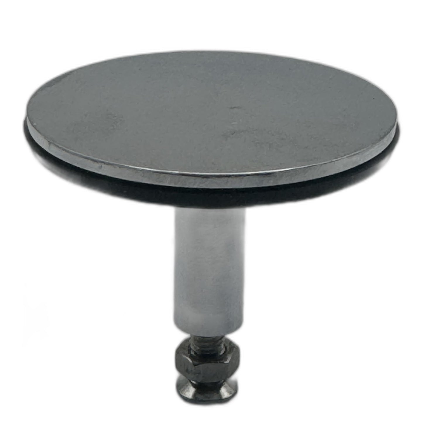 Aretro Polished Chrome Pop-Up Bath Plug, 46mm Diameter, 38mm Hole, Rubber Flat Seal