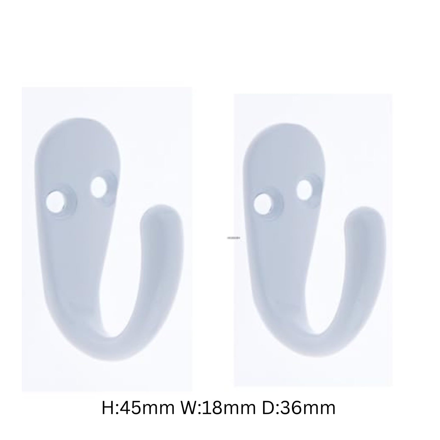 Aretro Single Robe Coat Hooks with Screws, Door & Wall Mountable, Coat, Robe, Clothes Hanger for Bathroom, Bedroom, Living Room, Hallway (1 Pack of 2) (Polished Chrome)