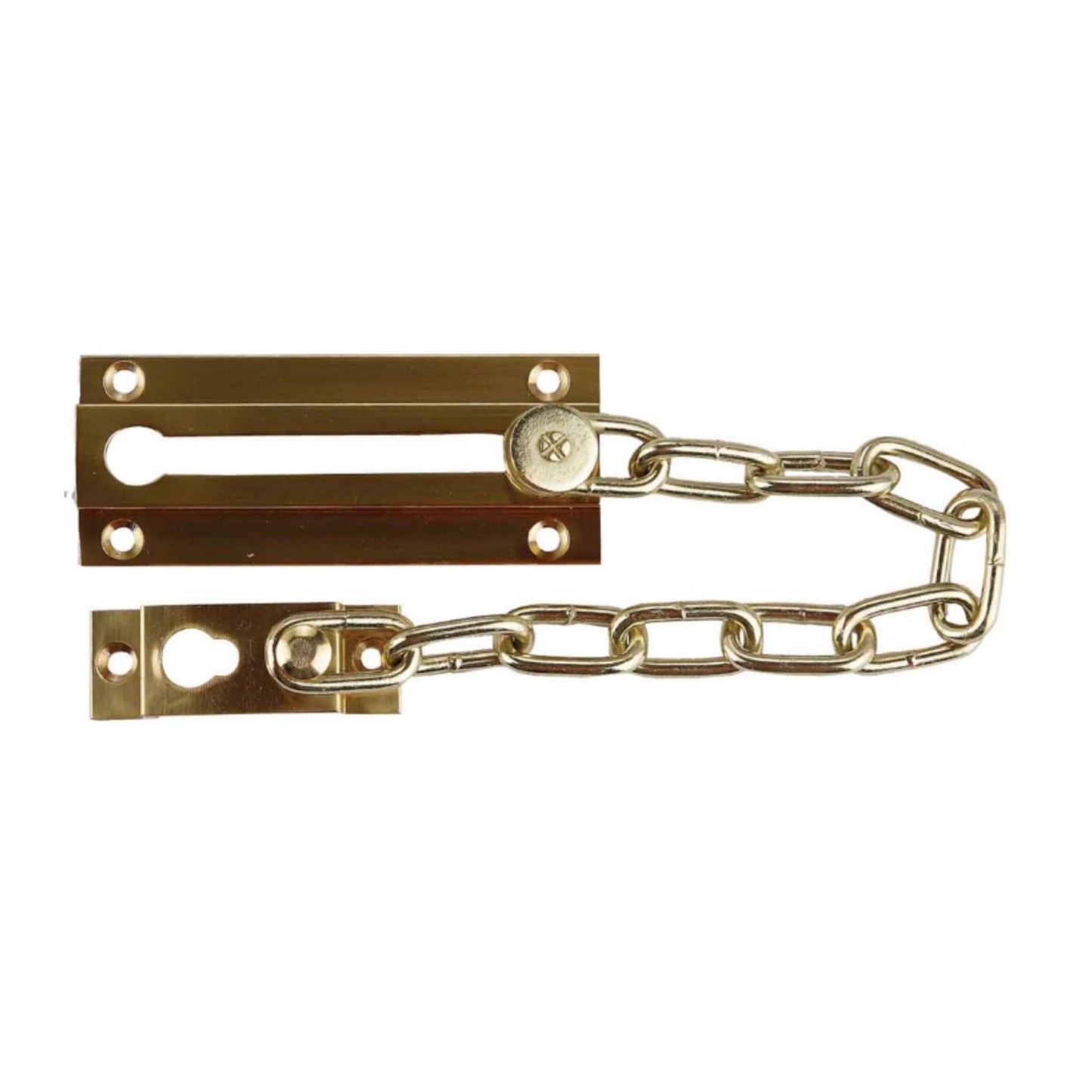 Aretro Door Chain Standard Lockable Chrome Brass (Standard, Brass Plated)