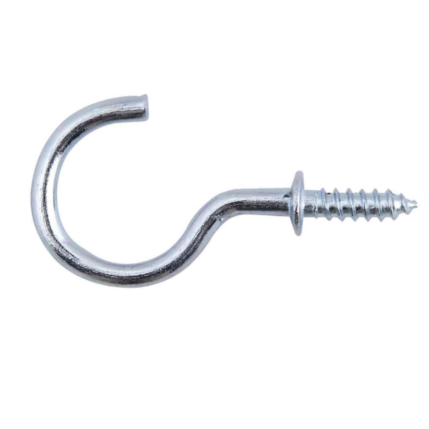 Aretro Shouldered Cup Hooks Various Sizes Colours and Pack Quantities (3, 38mm Zinc Plated)