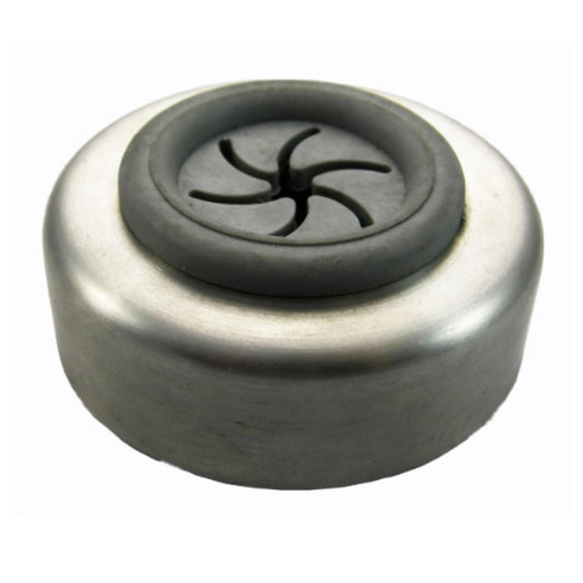 Aretro Single Soft Rubber Push in Towel Cloth Holders, Screws Included (Brush Steel Single)