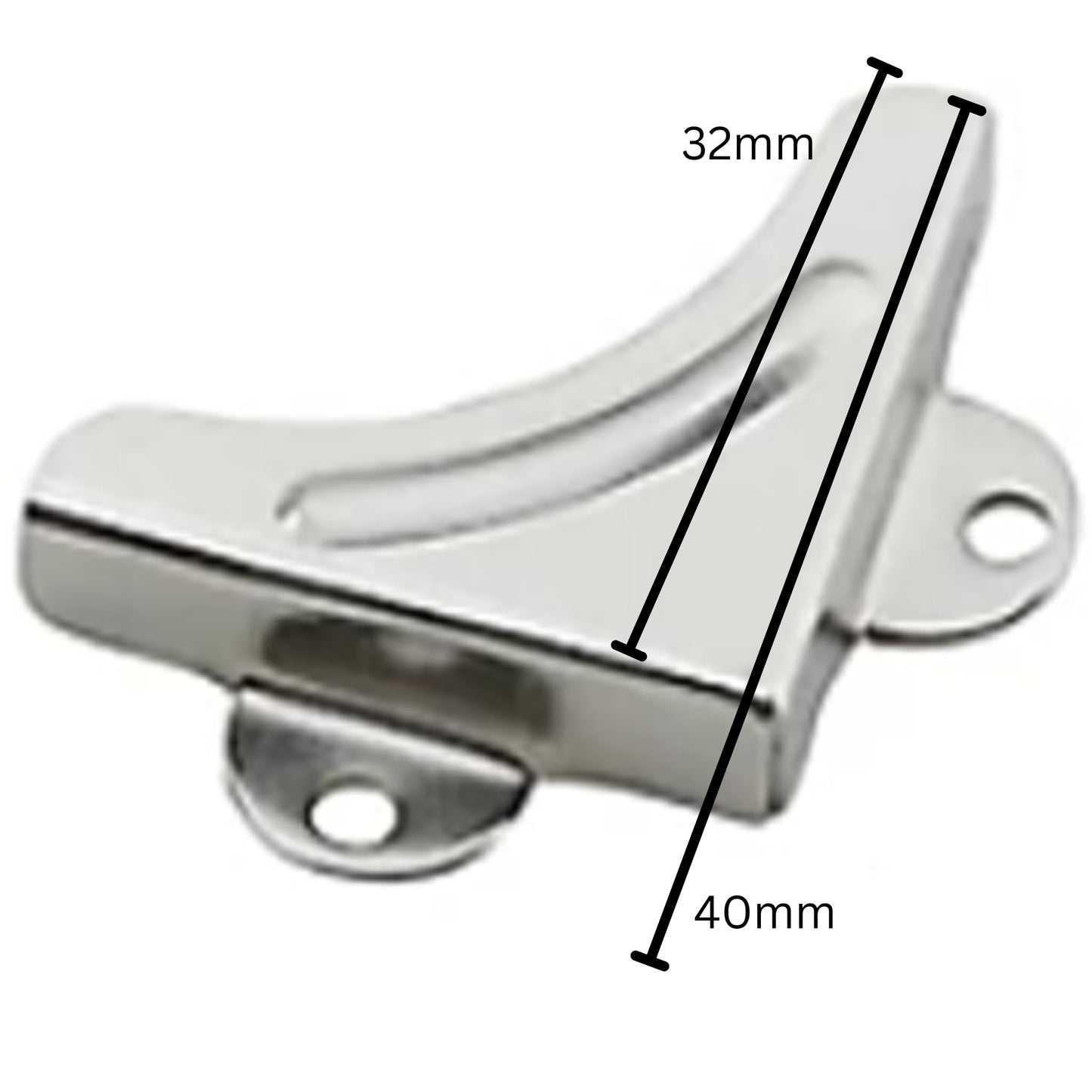 Aretro Mirror Corner Brackets, Nickel Plated Steel, Wall Mounting, Gyms, Bathrooms, Angle Bracket, Decorative, Pack of 4