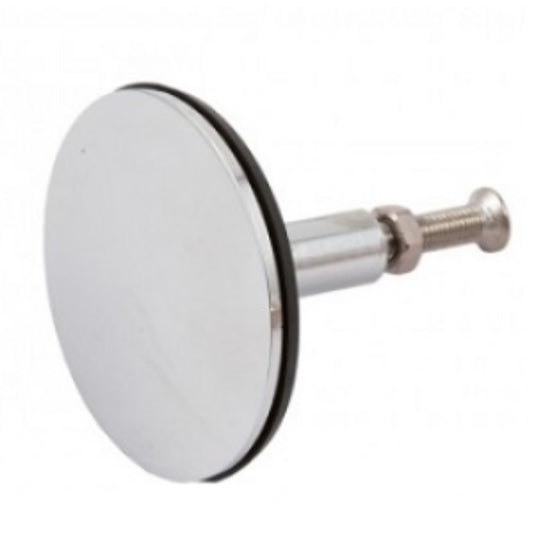 Aretro Polished Chrome Pop-Up Bath Plug, 46mm Diameter, 38mm Hole, Rubber Flat Seal