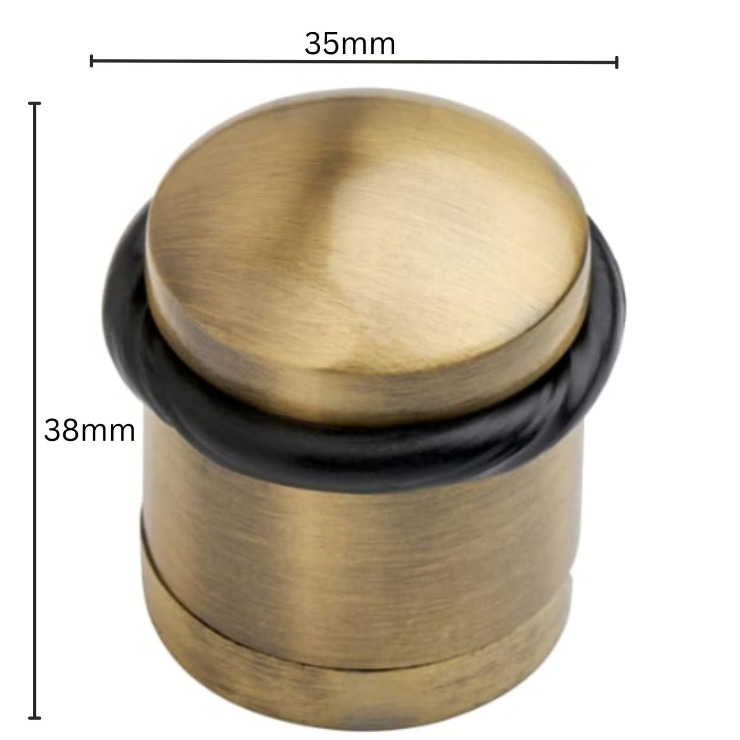Aretro Antique Brass Door Stop Dome Metal