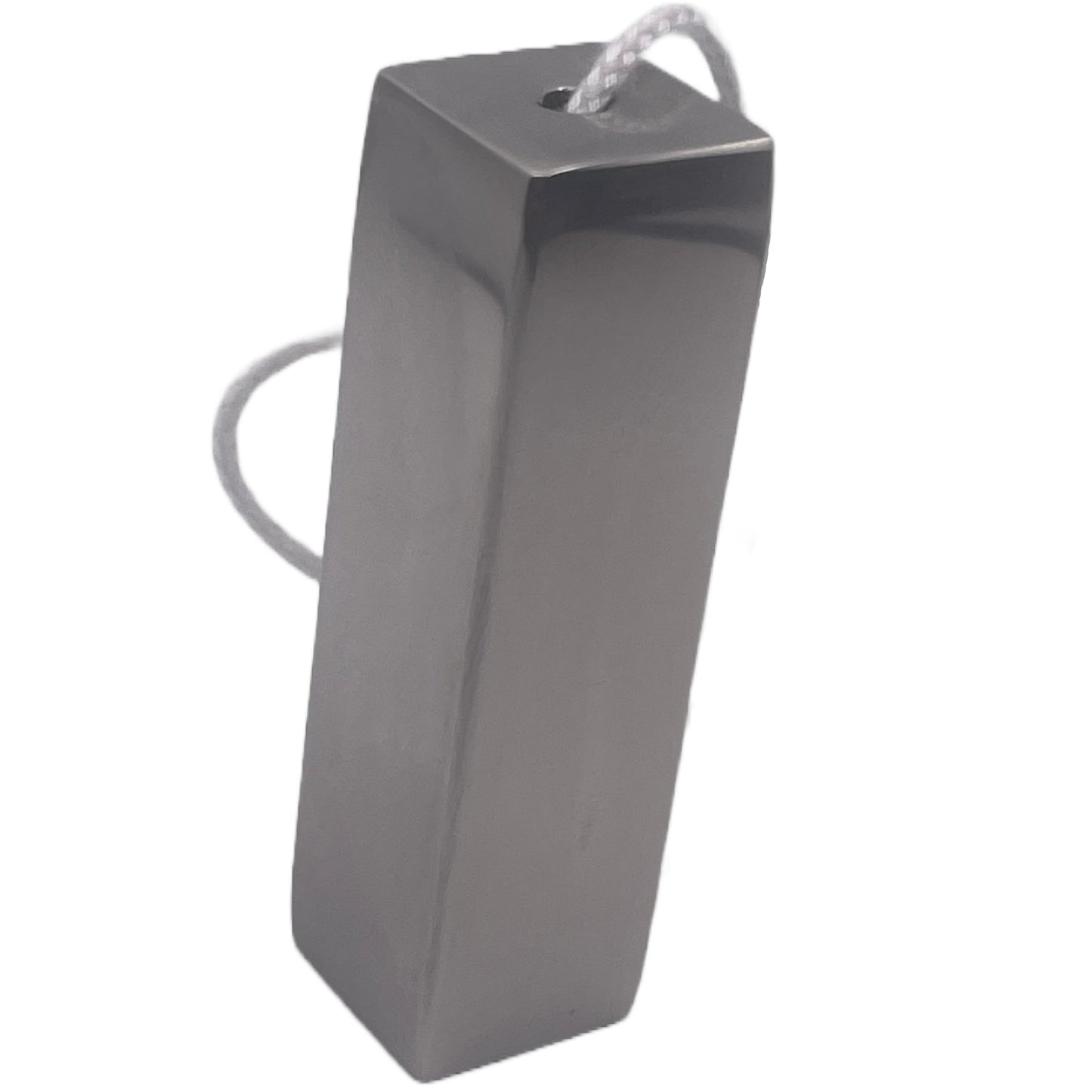 Aretro Rectangular Modern Stainless Steel (Silver Effect) Light Pull 65x19mm with 1.4m Pull Cord