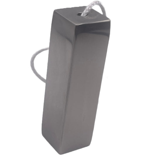 Aretro Rectangular Modern Stainless Steel (Silver Effect) Light Pull 65x19mm with 1.4m Pull Cord