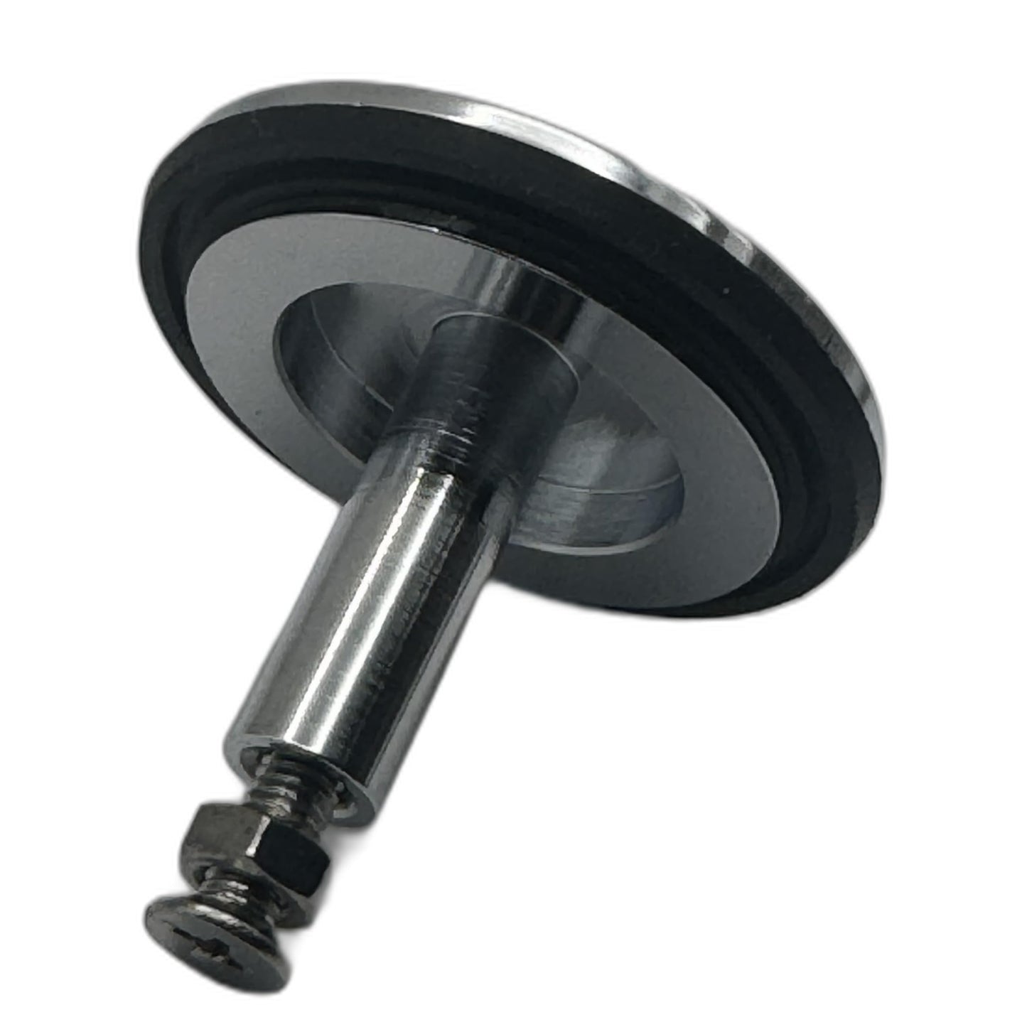 Aretro Polished Chrome Pop-Up Bath Plug, 46mm Diameter, 38mm Hole, Rubber Flat Seal