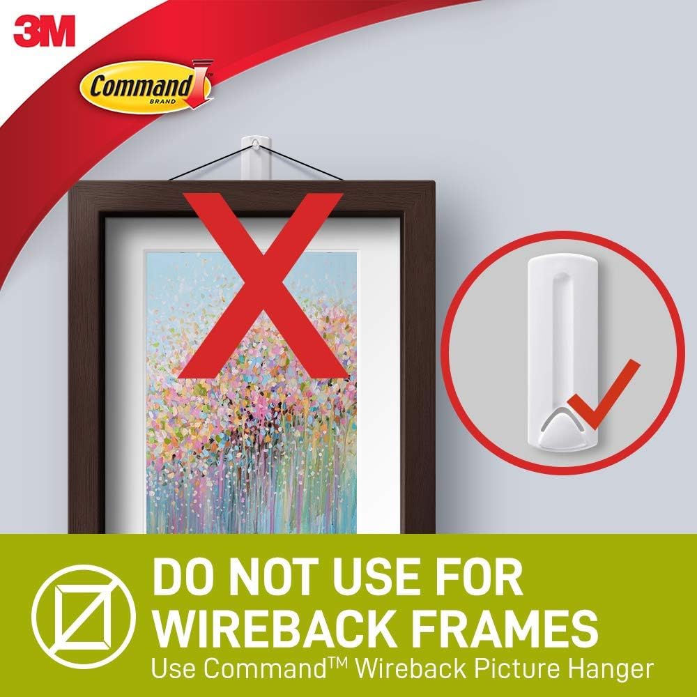 Command 17048-ES Metal Universal Picture Hanger - Damage Free Hanging - For Pictures, Frames, Mirrors and Clocks - Holds up to 3.6 kg