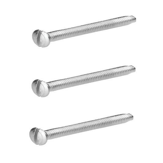 Aretro Pack of 20 M3.5 30mm Electrical Machine Screws for Light Switch & Plug Sockets Bright Zinc Plated Plated Slotted Head DIY (30mm)