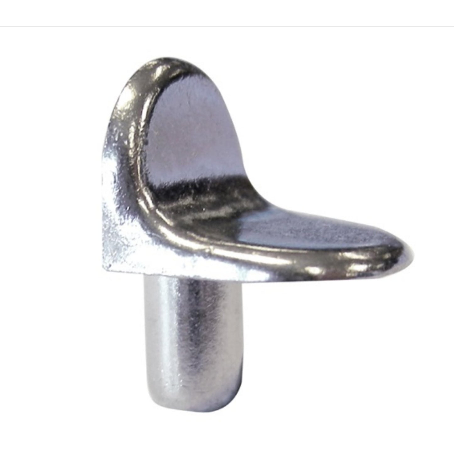 Aretro Shelf Supports Plastic Metal Zinc Plated Push in (Clear Pack of 12)