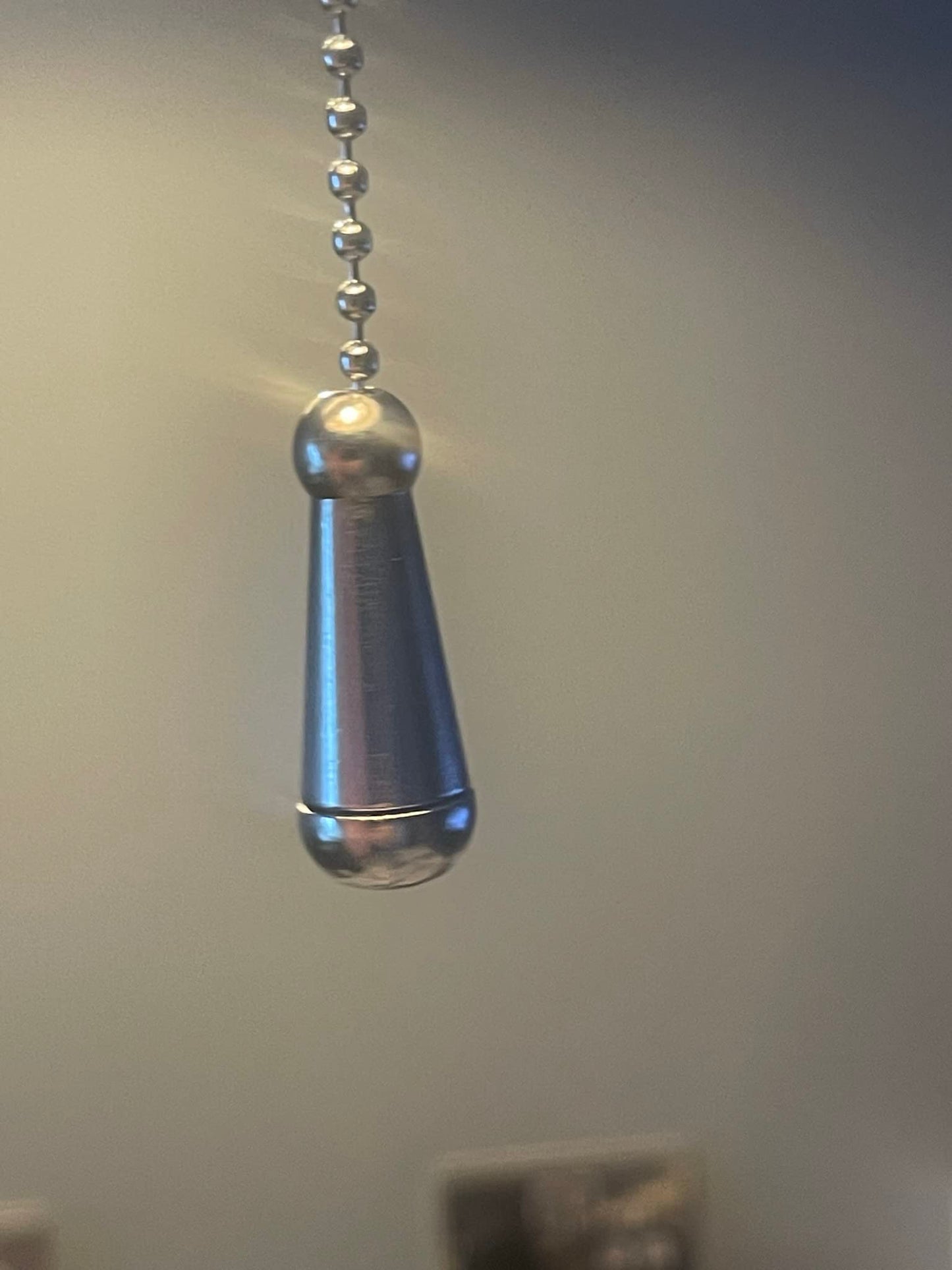 Aretro Chrome Metal Light Pull Cord Chain with 800mm Ball Chain Bathroom Toilet Bedside Lamp Ceiling Light Fan Switch Blind Handle Weight