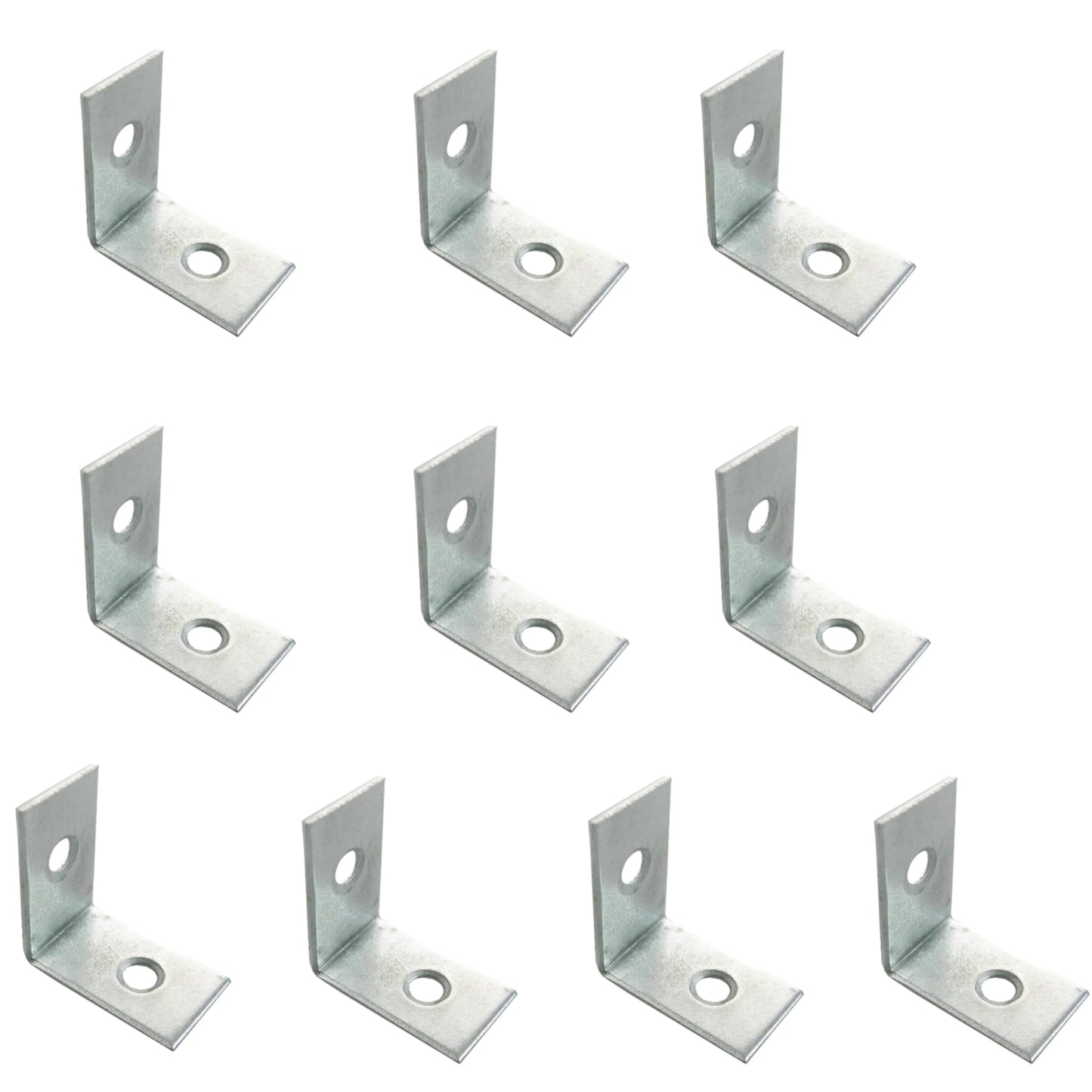 Aretro Corner Braces, Brass and Zinc Plated, 19mm-150mm, for Right Angle Timber Joining (Brass Zinc Plated 19mm Pkt 10)