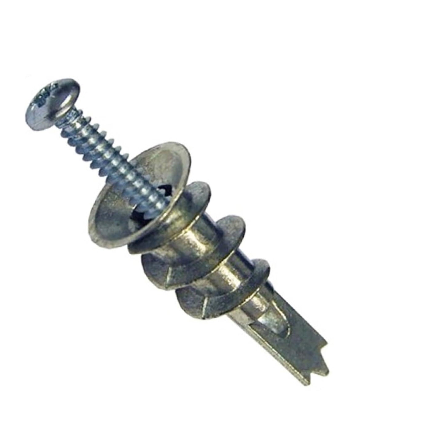 Aretro Self-Drilling Plasterboard Fixings with Anchors, 32mm, Metal Wall Plugs, Heavy Duty Driva Screws Choice of Pack of 4, 10, 20, 50, 100 (4 Pack)