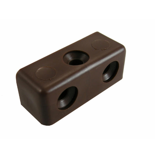 Aretro Fixing Blocks Wood & Furniture Jointing Connector Brown, Cream, White Various Packet Quantities (Brown pkt 6)