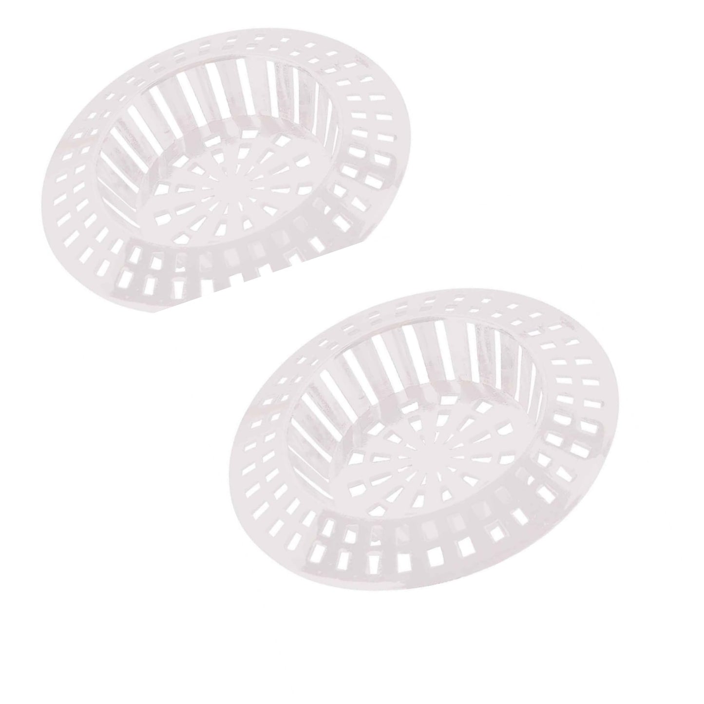 Aretro Sink Strainer White Chrome Various Sizes (white, 2x Bath)