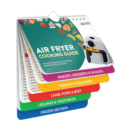 Aretro Air Fryer Cookbook Magnetic Cheat Sheet Set Air Fryer Cooking Times Chart Oven Cooking Pot Temp Guide Conversion Chart Cooking Measurements for Food Air Fryer Accessories Recipes Reference Guid