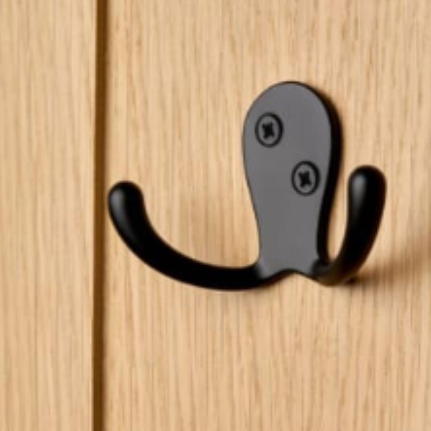 Aretro Hooks Hangers,Large Modern, Matt Black, Robe Hook, Coat Hook, Back of Door, Wall Hanger (Large Modern, Matt Black)