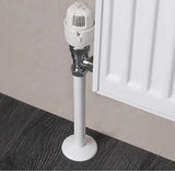 White Plastic 15mm Radiator Pipe Towel Rail Covers & Collars 200mm 1 Pack of 2