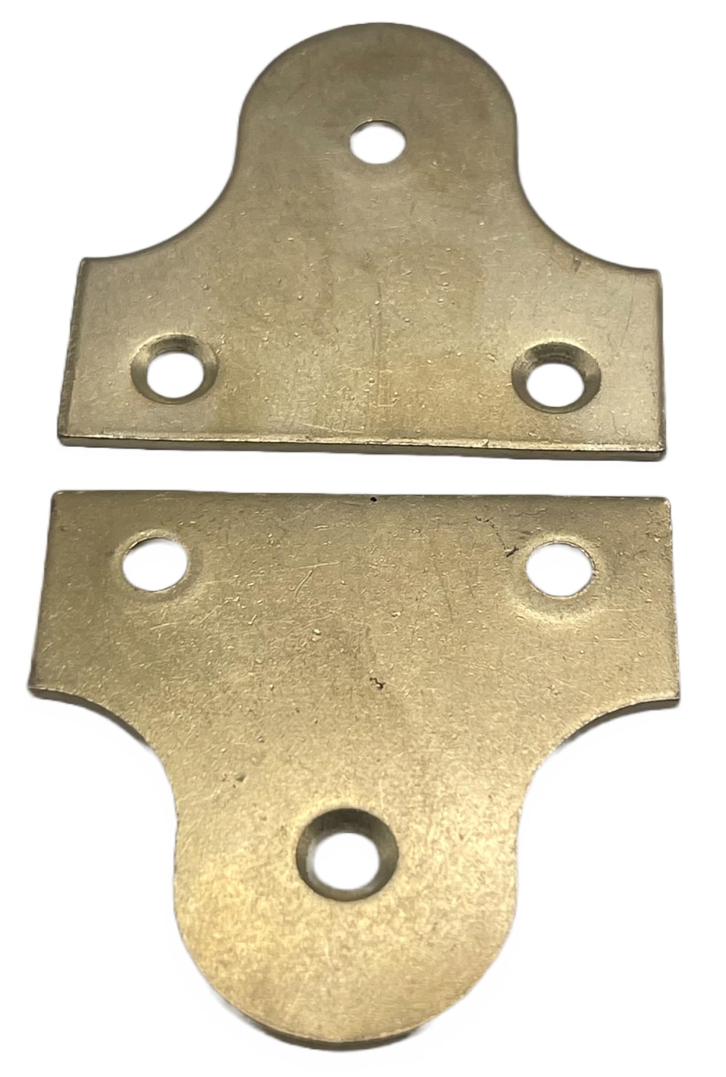 Aretro Brass Plated 50mm Picture Frame Hanger Brackets for Hanging Pictures Mirrors 15kg Load with Screws