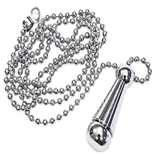 Aretro Chrome Metal Light Pull Cord Chain with 800mm Ball Chain Bathroom Toilet Bedside Lamp Ceiling Light Fan Switch Blind Handle Weight