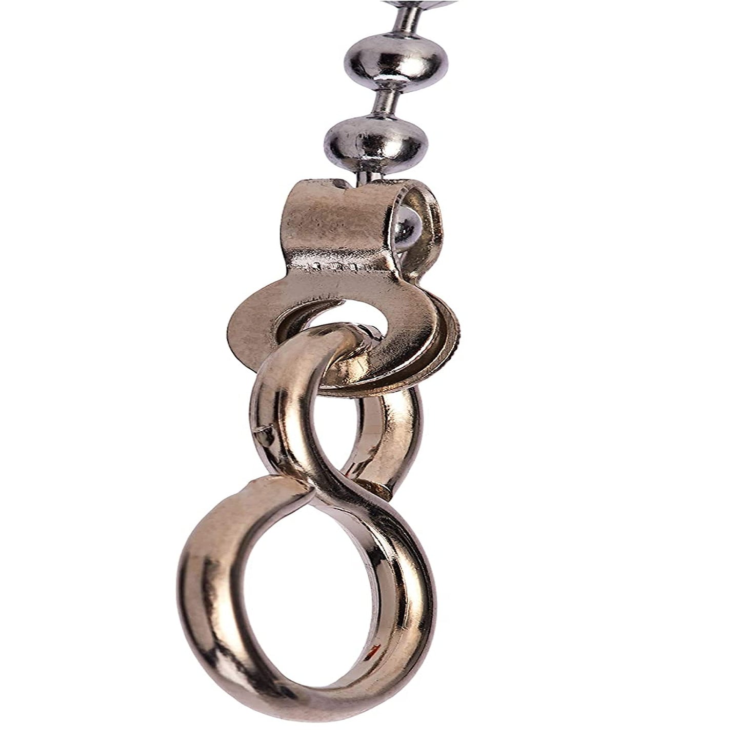 Aretro Chrome 450mm Ball Chain with S hooks, Bath, Sink, Basin, Chain Only (450mm 18' Chain with S Hooks)