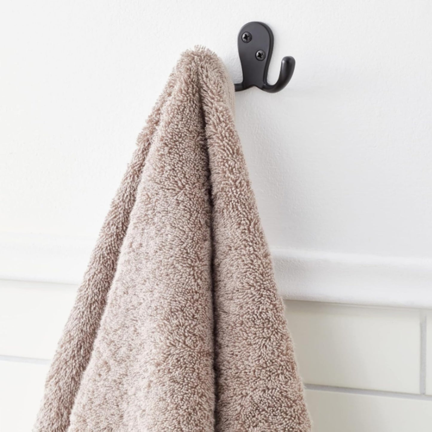 Aretro Hooks Hangers,Large Modern, Matt Black, Robe Hook, Coat Hook, Back of Door, Wall Hanger (Large Modern, Matt Black)