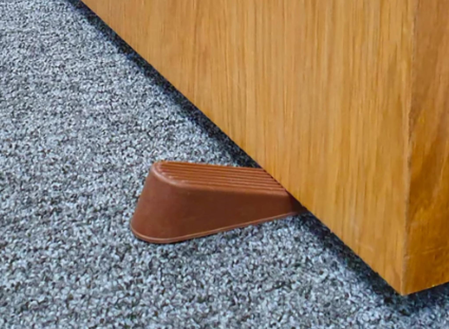 Aretro Rubber Small Brown Door Wedge 1 Pack of 2