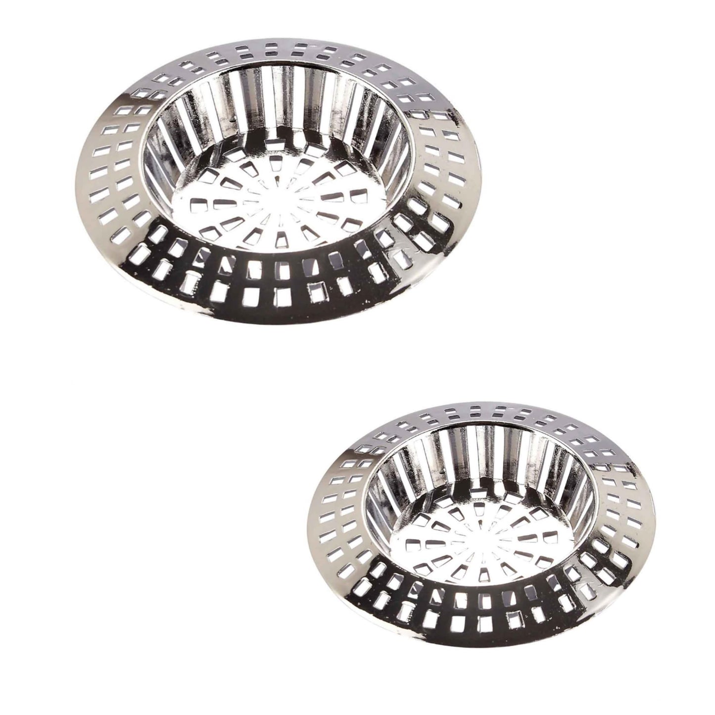 Aretro Sink Strainer White Chrome Various Sizes (white, 2x Bath)
