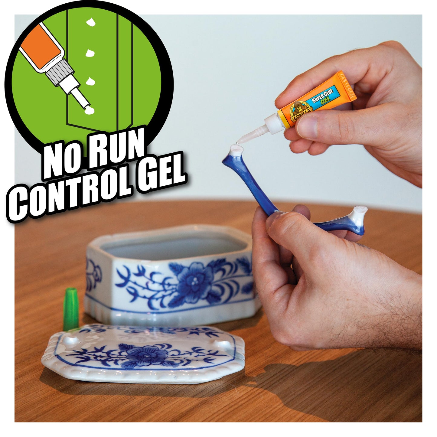 Gorilla Super Glue Gel, 3g (2 Pack) , All Purpose, Fast Setting, No Run Formula with Anti Clog Cap, Ideal for Metal, Ceramics, Leather & More