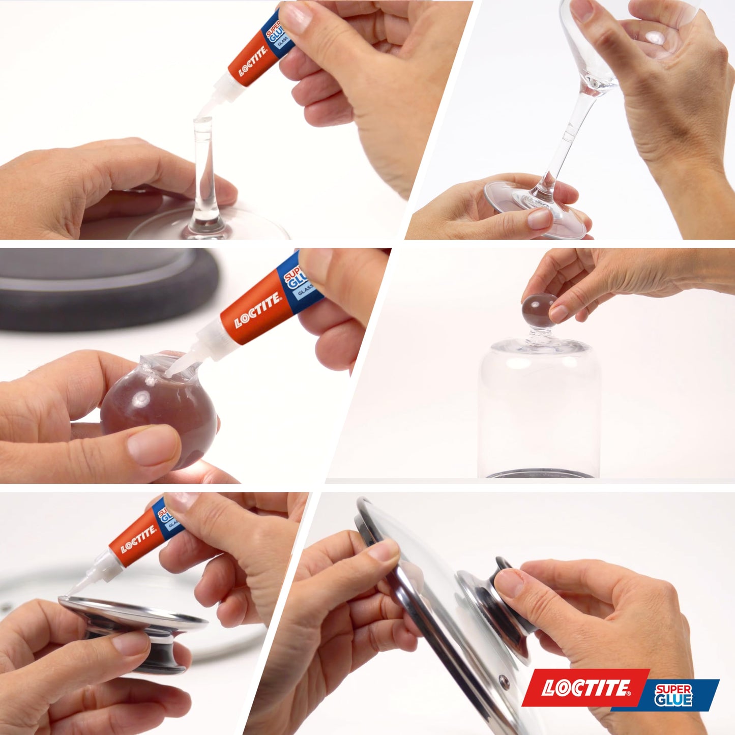 Loctite Glass Bond, Quality Glass Glue, Instant Super Glue for Glass, Easy to Use and Durable Clear Glue for Long-Term Reusability, 1 x 3g