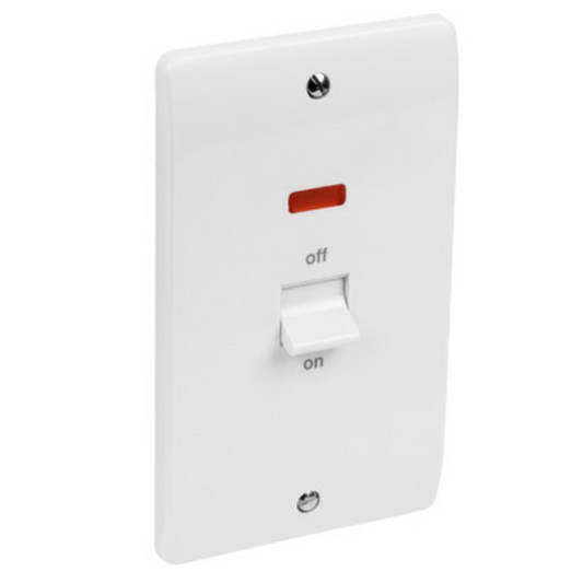 MK K5215 50AMP double pole Switch with Neon cooker immersion switch