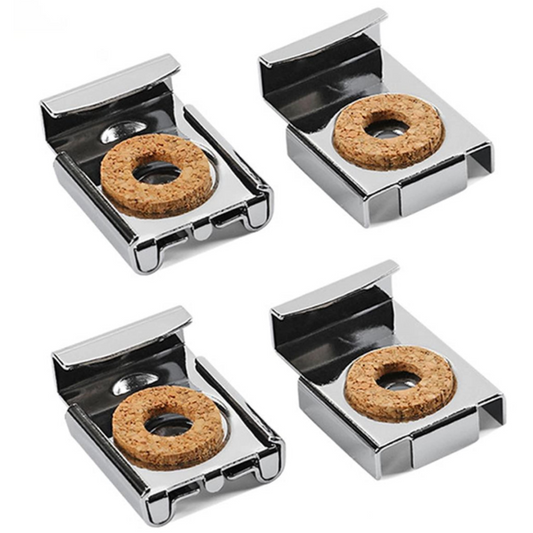 Aretro Frameless Metal Spring Loaded Clips Mirror Glass Wall Hanging Fixing Kit Hanger with Fittings