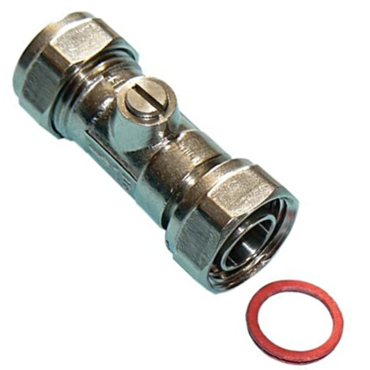 15mm Chrome Service Valve