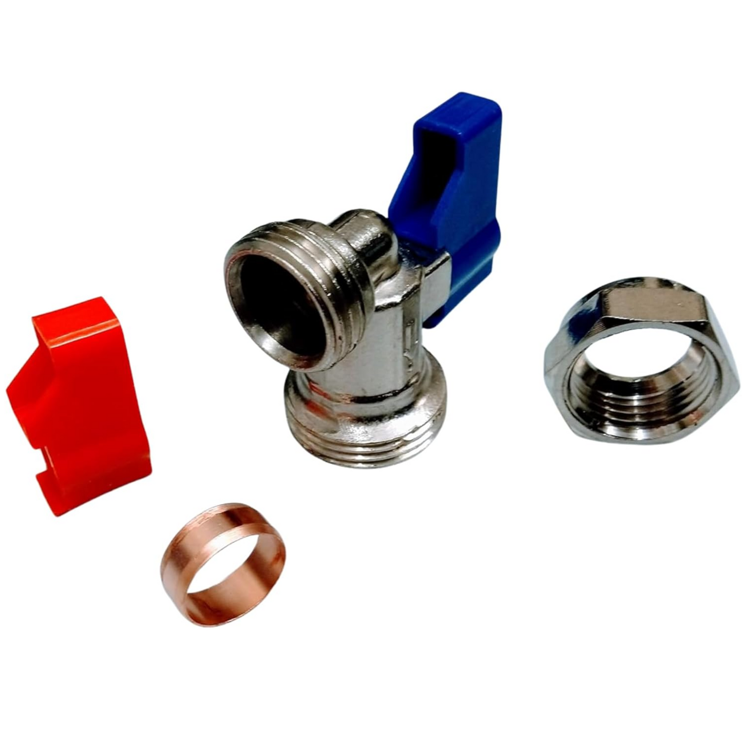 Aretro Chrome 15mm x 3/4" Straight, Elbow, T, Y Piece Washing Machine, Dishwasher Connector, Tap, Valve