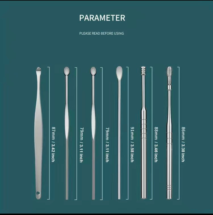 Ear Cleaner Earpick Sticks  Wax Removal Tool Care Ear Cleaner Spoon Earwax remover